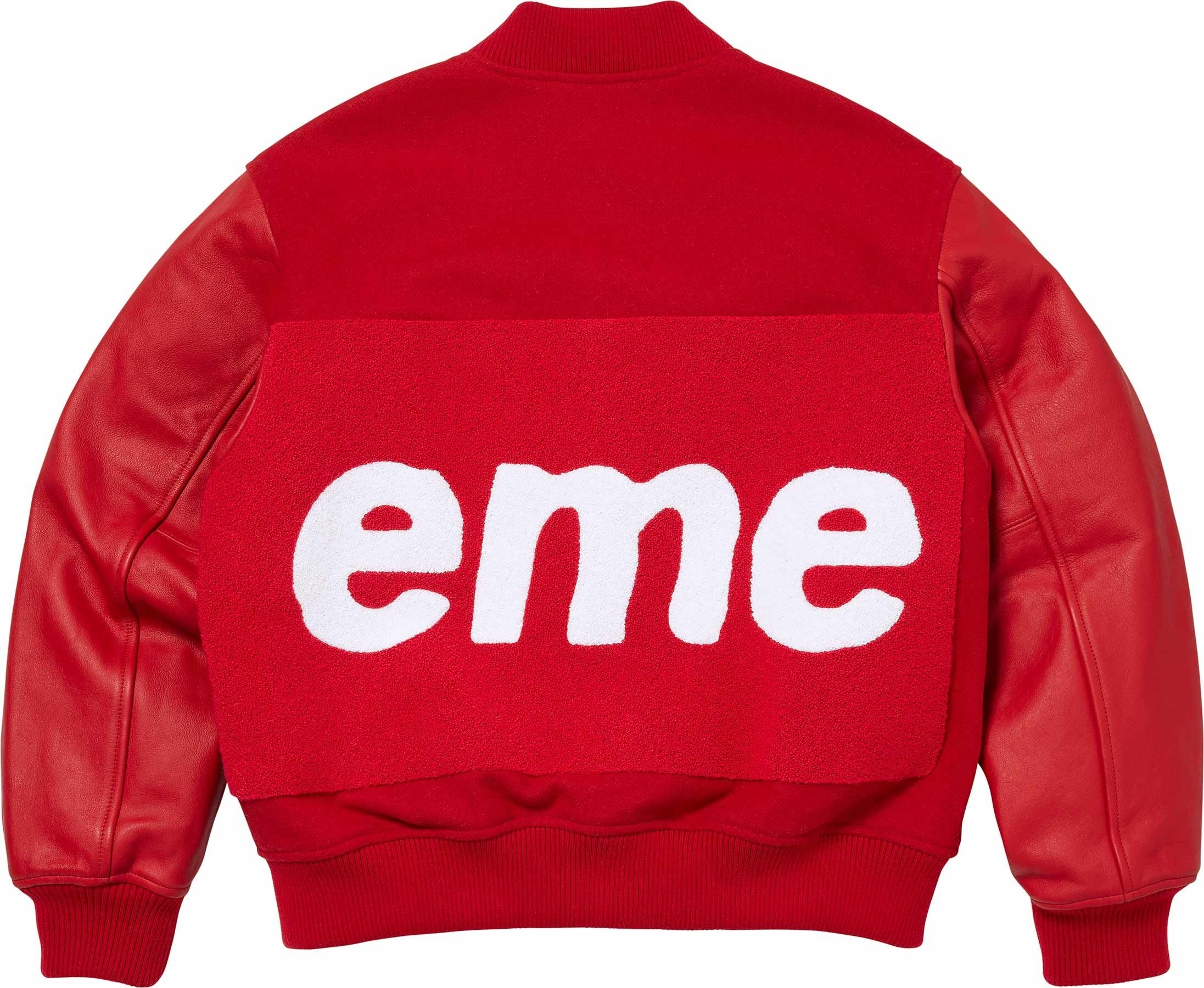 Big Logo Chenille Varsity Jacket view 14